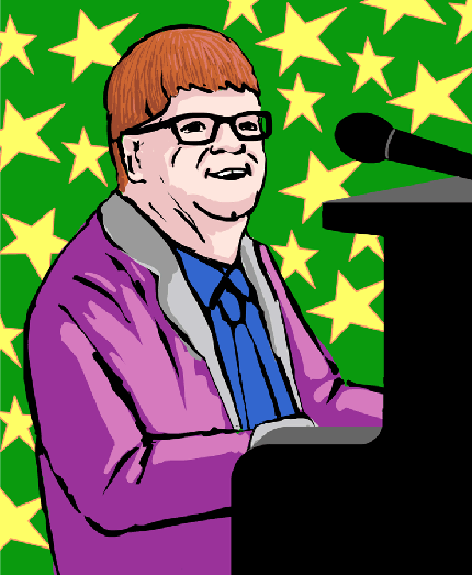 Elton john illustation artlibre jnl photo Elton john illustation artlibre jnl Things Elton John would rather do than watch <em>X Factor </em>