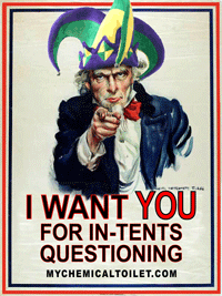 I want you in tents.2 <em>In Tents Questioning</em>: speak your festival brains