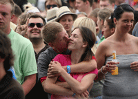 kiss Glastonbury & Match.com double team for The Big Kiss